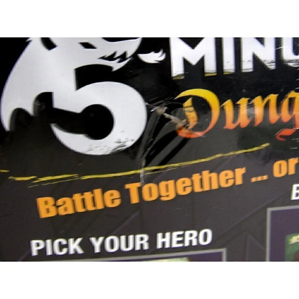 Connor Reed 5 Minute Dungeon card game SPIN MASTER 2016 NEW, PACKAGE DAMAGED